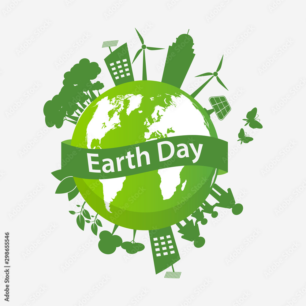 Ecology town concept and environment With Eco-Friendly Ideas,Vector Illustration Ecology town concept and environment With Eco-Friendly Ideas,Vector Illustration
