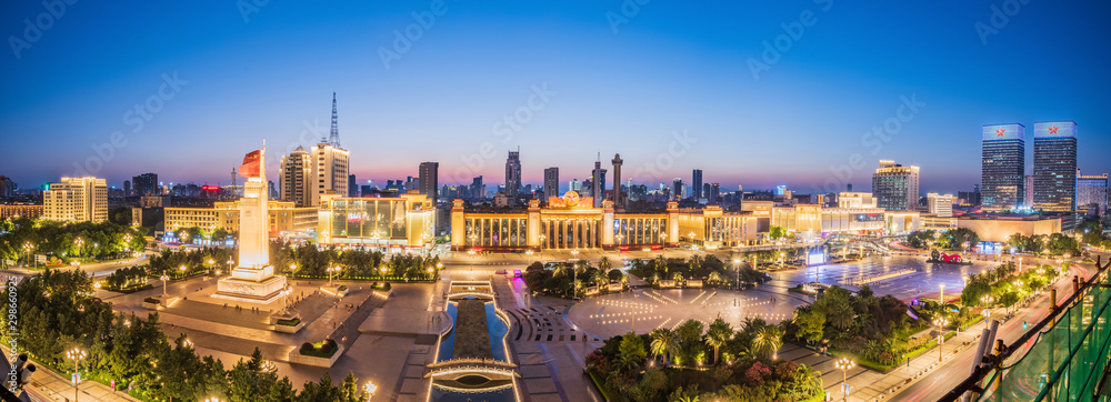 Naklejka premium city at night
