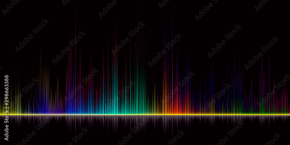 Sound wave music party background spectrum