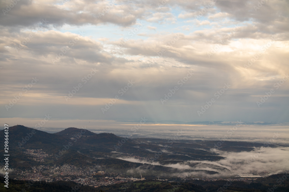 sunrise in mountains