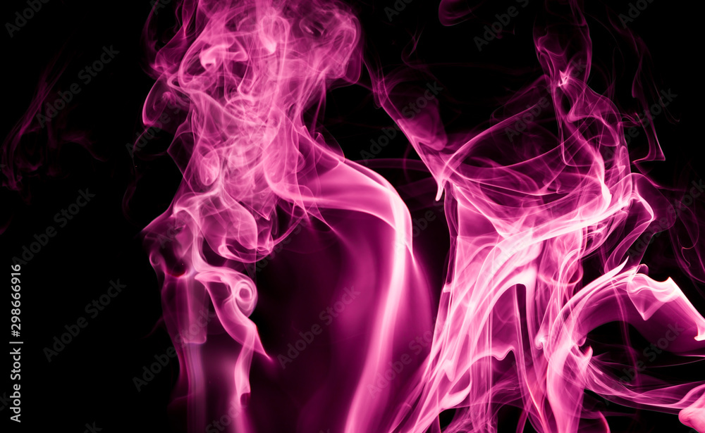 Purple smoke on black background Purple smoke on black background