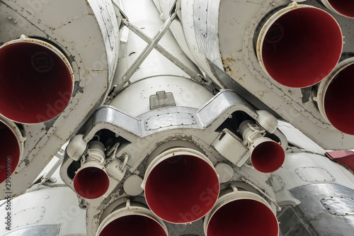 Detail of a historic rocket.