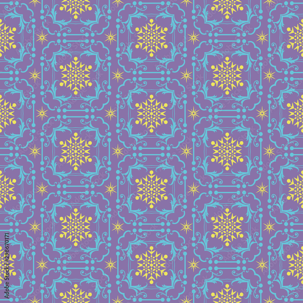 Seamless abstract Christmas pattern