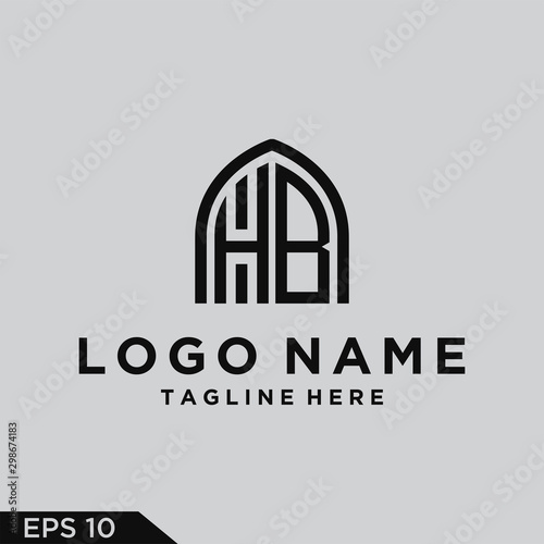  Logo design Inspiration for companies from the initial letters logo HB icon