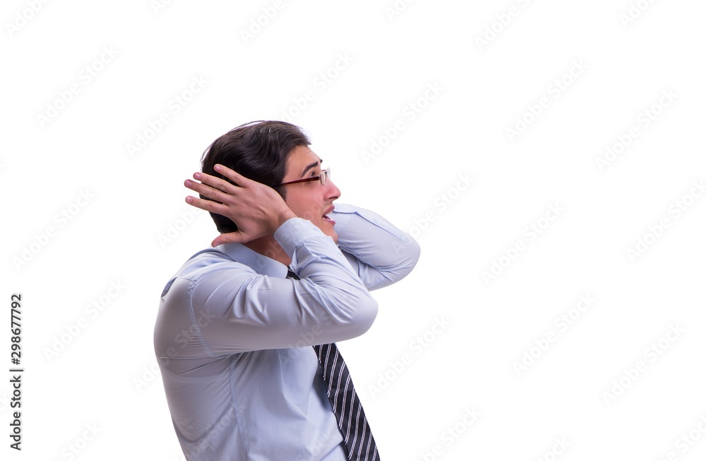 Businessman isolated on the white background Businessman isolated on the white background