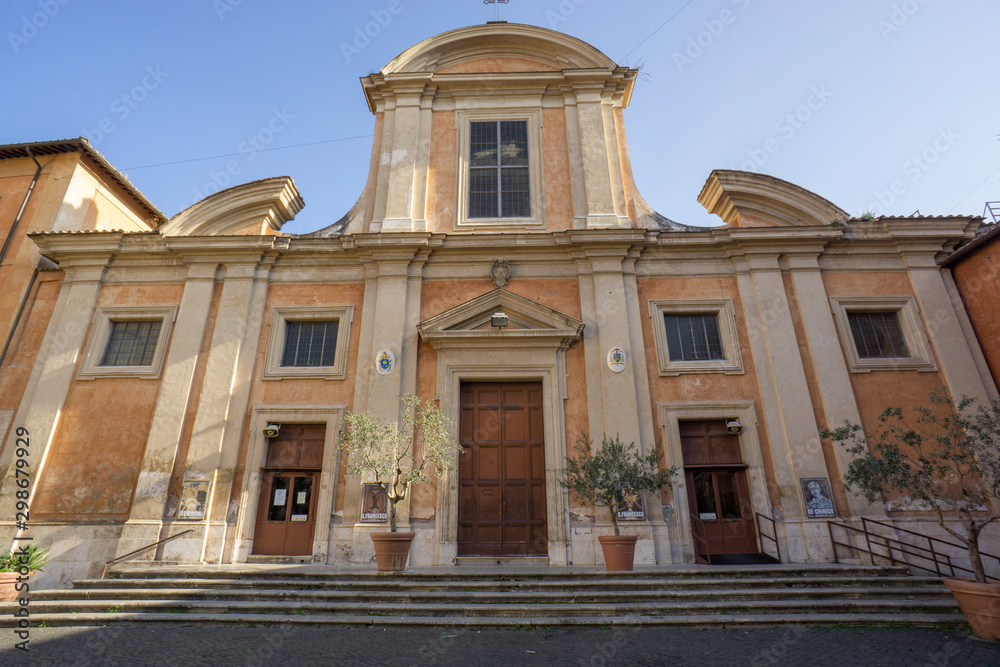 the church St. Francis of Assisi in Ripa, Trastevere, Rome, Italy