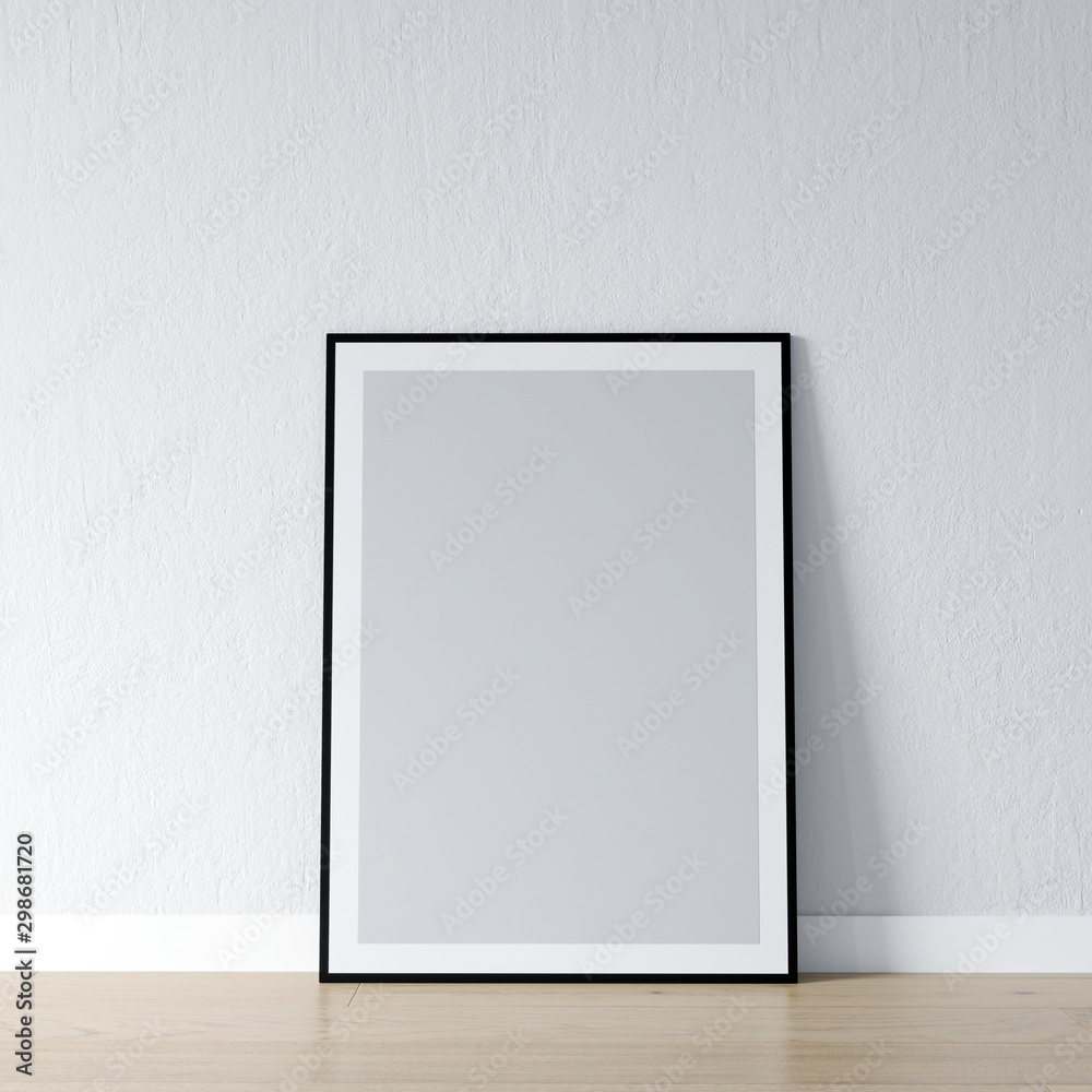 blank frame on the wall