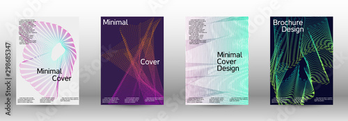 Cover design template set 