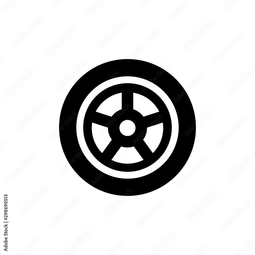 Obraz premium car wheel icon
