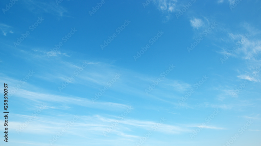 Blue sky and clouds - obrazy, fototapety, plakaty 