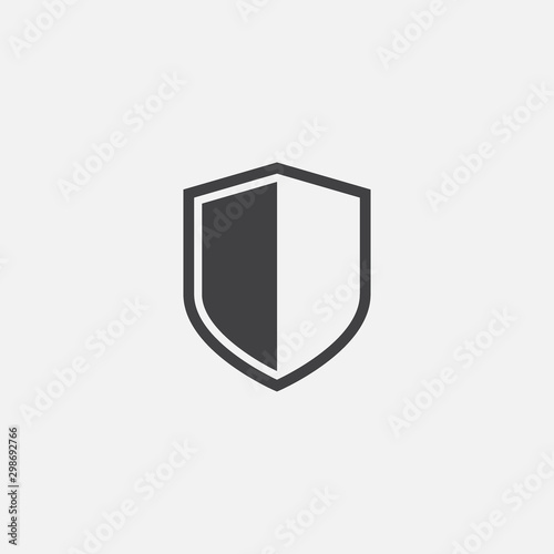 Shield, guard icon vector, shield linear logo illustration, Shield Line Icon in trendy style, Shield icon vector, Safe and protect logo design icon