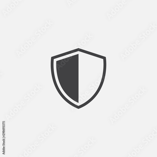 Shield, guard icon vector, shield linear logo illustration, Shield Line Icon in trendy style, Shield icon vector, Safe and protect logo design icon