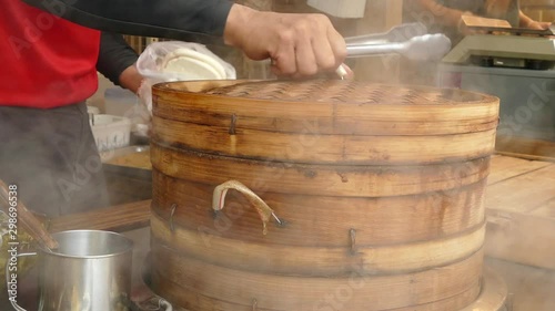 Chinese Bamboo Steamer photo