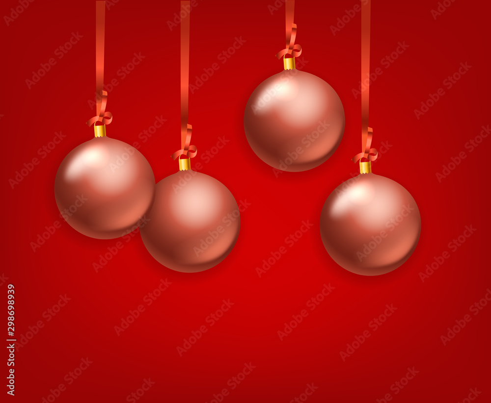 Matte glass Christmas baubles vector collection. Template for greeting card Matte glass Christmas baubles vector collection. Template for greeting card