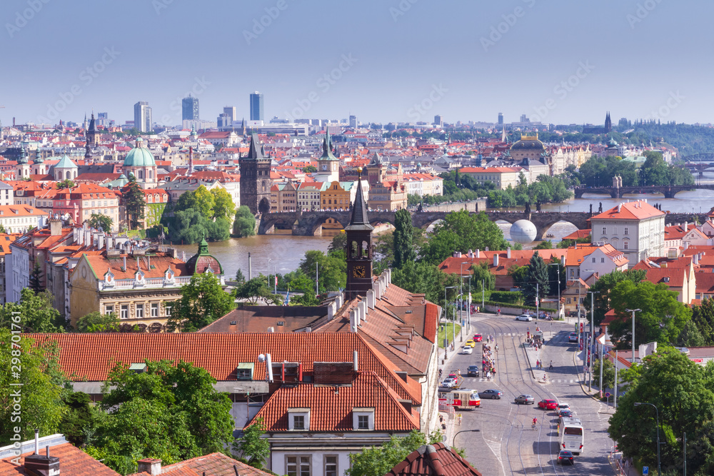 Naklejka premium European city scape during the day