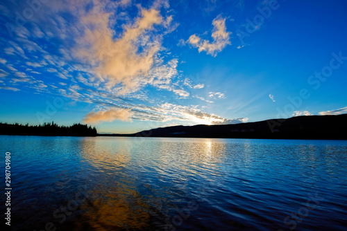 Sunset on Canadian Lake