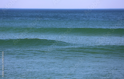 Blue & Green Ocean Waves Texture