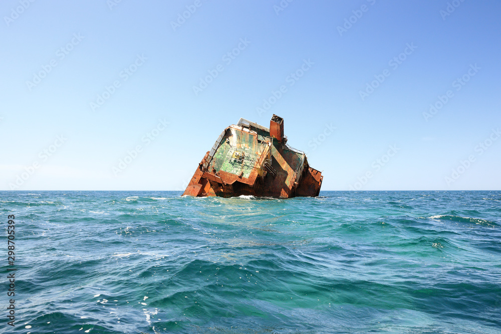 wrecked ship