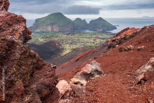 Eldfell crater, Vestmannaeyjar, Iceland photo