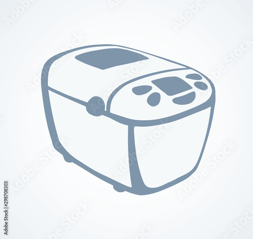 Bread machine. Vector drawing