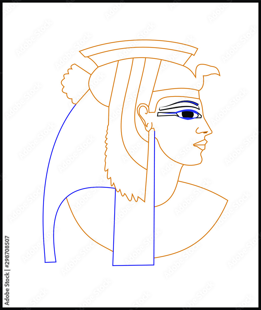 Nefertiti  Egypt Kids Coloring Pages