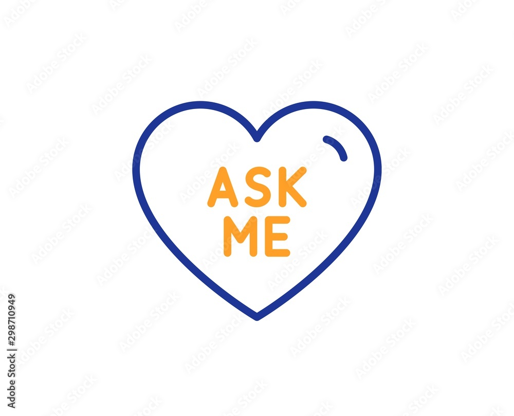 ASK ME! ICON Stock Vector