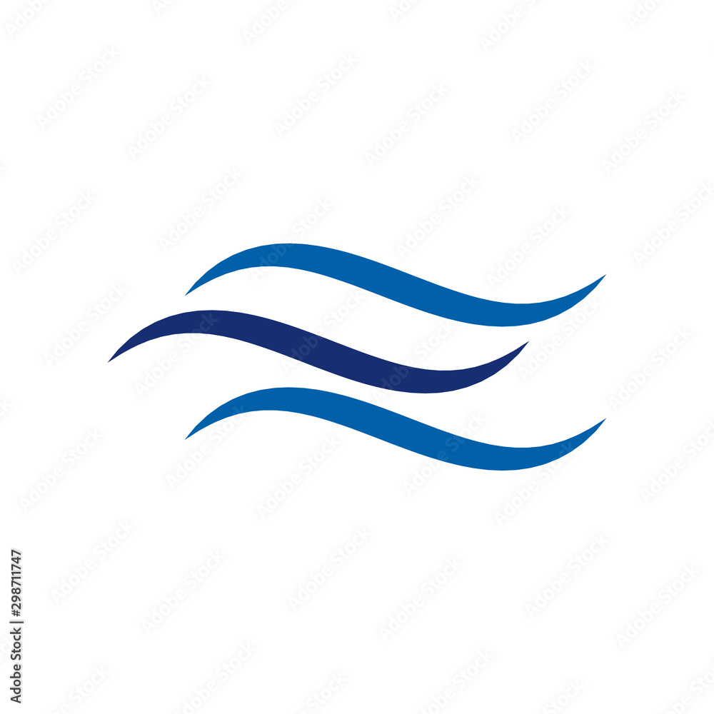 Fototapeta premium Waves icon trendy