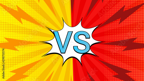 Fight and duel colorful background