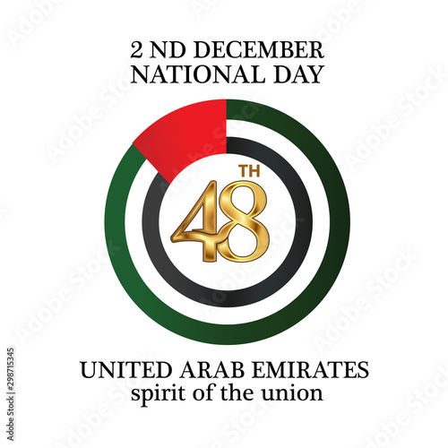 Vector illustration. background United Arab Emirates national holiday of December 2. Happy Independence Day. designs for posters, backgrounds, cards, banners, stickers, etc