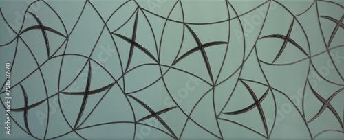Fototapeta Naklejka Na Ścianę i Meble -  lines of abstract geometric pattern of marble tile