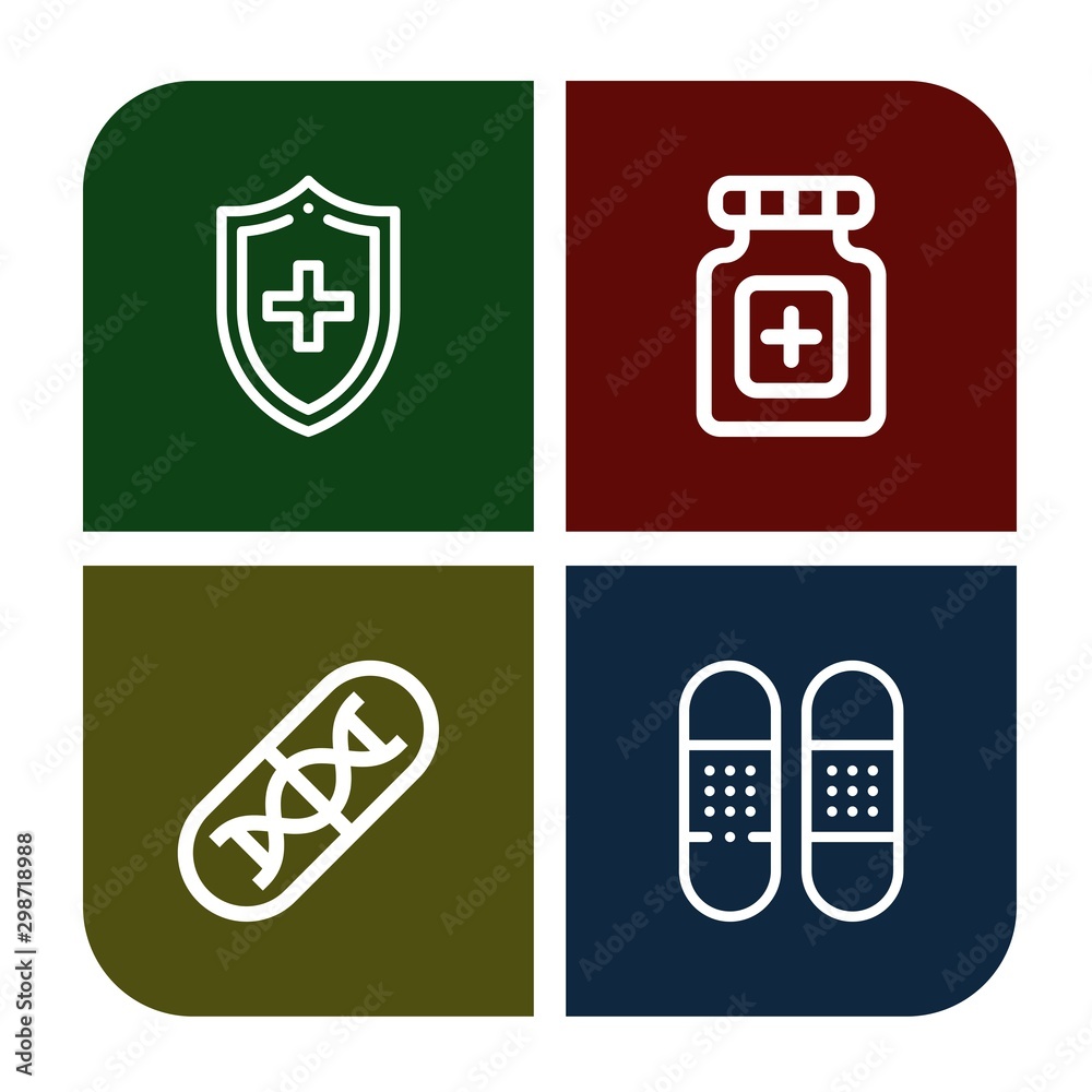 Set of chemistry icons such as Medical, Pills, Genes, Bandage , chemistry Set of chemistry icons such as Medical, Pills, Genes, Bandage , chemistry