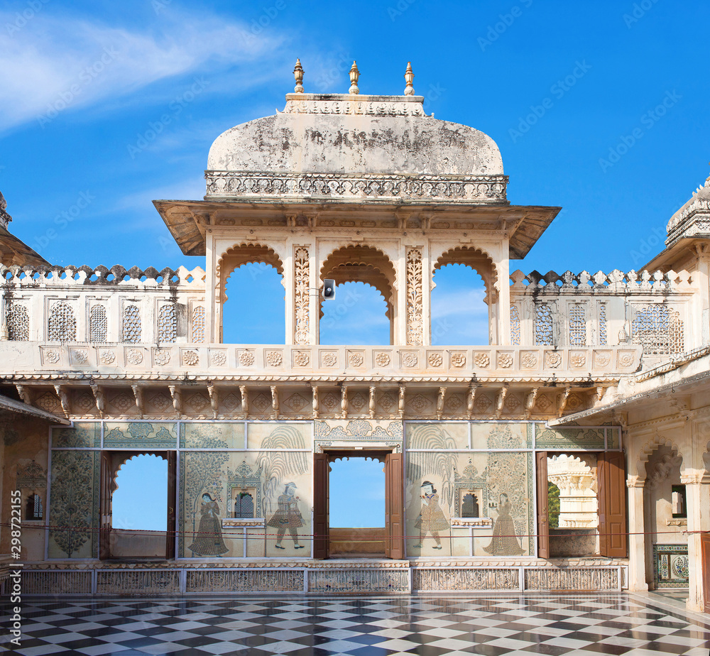 Ancient City Palace in Udaipur, Rajasthan state, India Stock Photo | Adobe  Stock