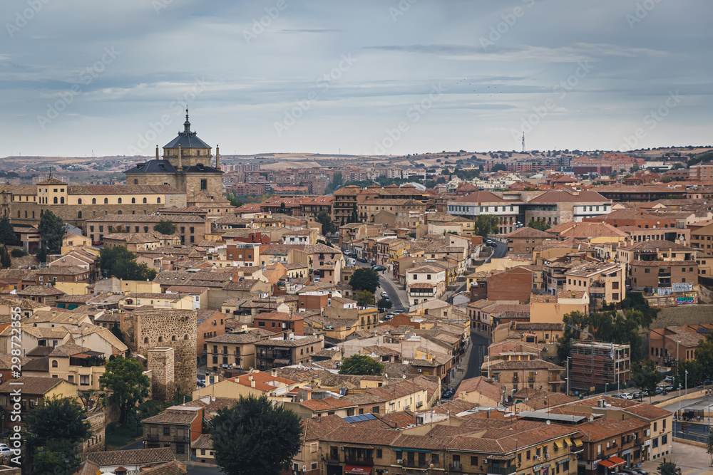 Medieval city of Toledo in the center of Spain, Roofs of Toledo.