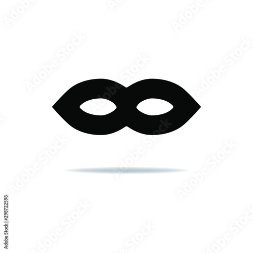 Party mask icon. Mask icon design isolated on white background. Vector illustration