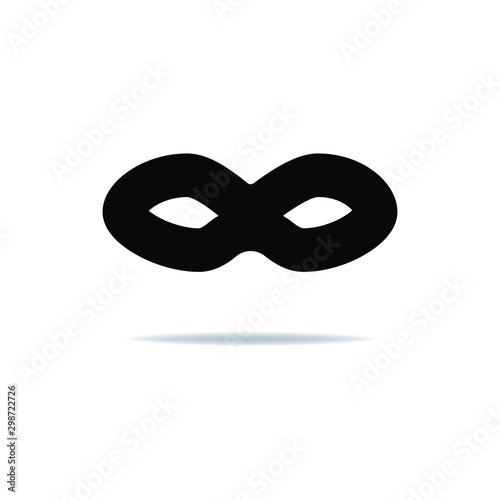 Party mask icon. Mask icon design isolated on white background. Vector illustration