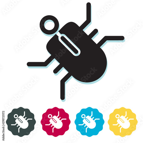 Computer Security Bug Icon