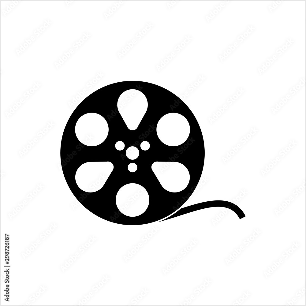 Film Reel Icon, Cinema Movie Reel Icon