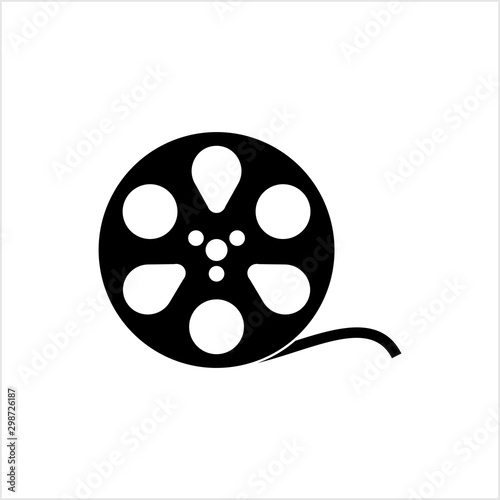 Film Reel Icon, Cinema Movie Reel Icon