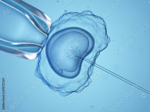Tableau sur toile 3d rendered medically accurate illustration of an invitro fertilization