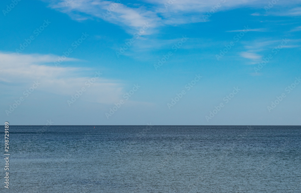 sea and blue sky, nature background