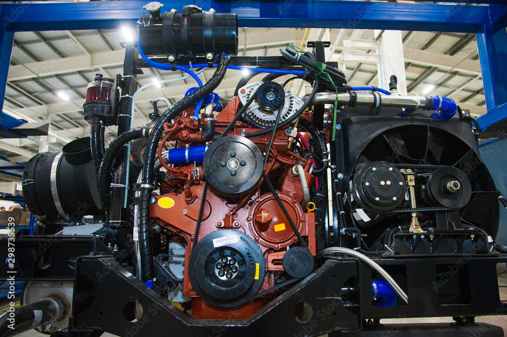 Fototapeta premium Produkcja autobusów