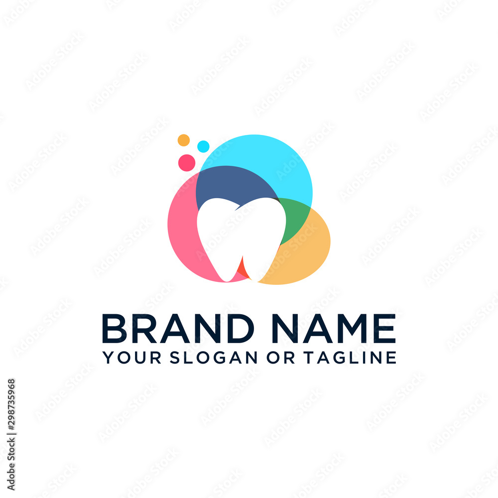 dental logo design vector template