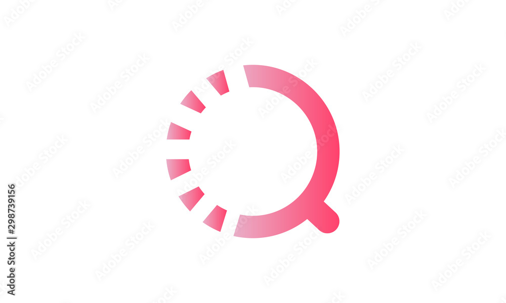 lettering q logo isolated lettering q logo isolated