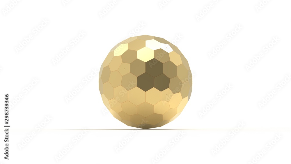 3d rendering of a honeycomb hexagon sphere isolated on white 3d rendering of a honeycomb hexagon sphere isolated on white