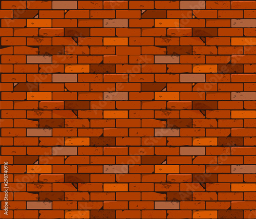 Brick wall. Background image. Vector graphics