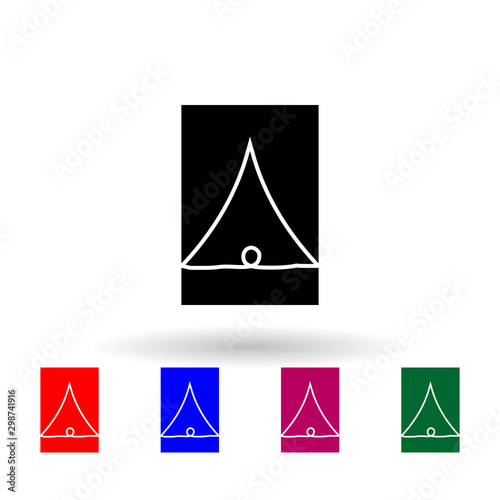 French sergeant cavalry military ranks and insignia multi color icon. Simple glyph, flat vector of Ranks in the French icons for ui and ux, website or mobile application