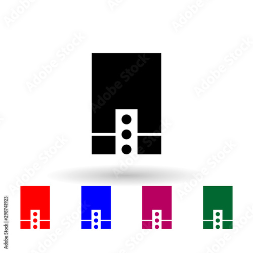 French sergeant cavalry military ranks and insignia multi color icon. Simple glyph, flat vector of Ranks in the French icons for ui and ux, website or mobile application