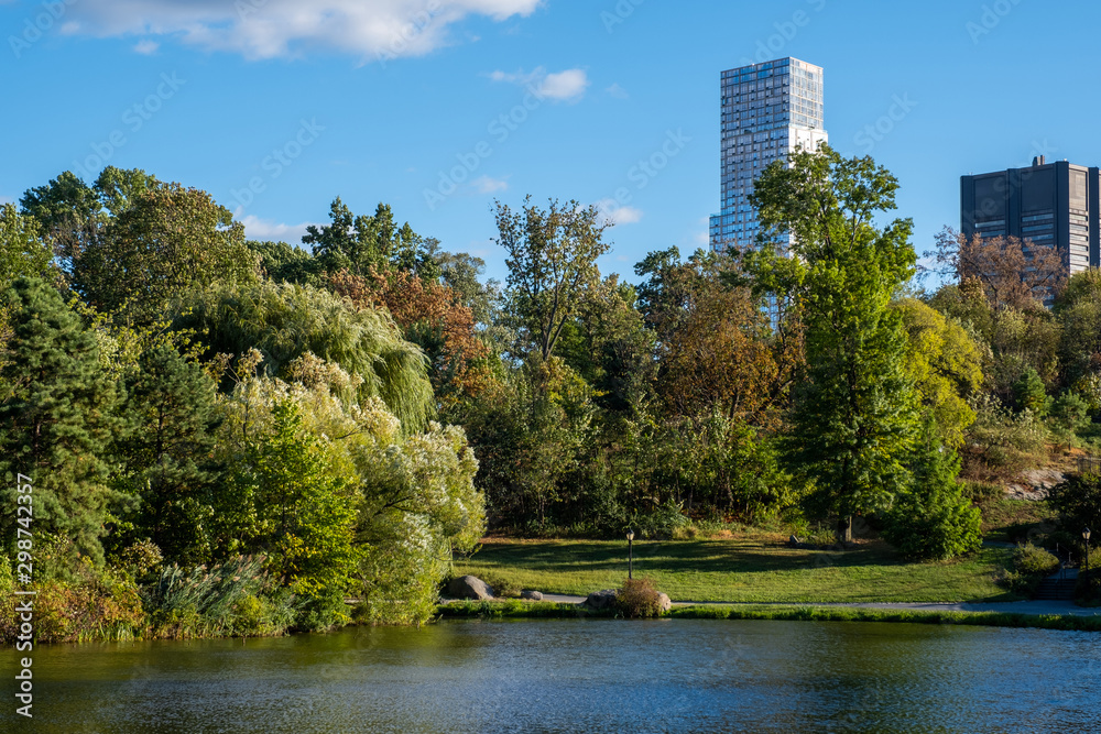 Early autumn color in Central Park North