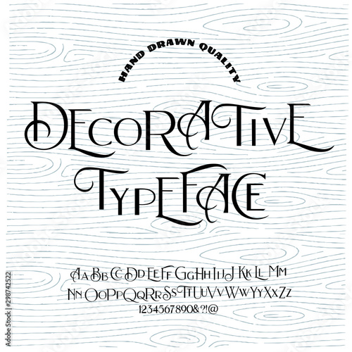 Decorative serif font inspired by the Art Deco era. It  represents vintage esthetics in a modern & minimalist way. The font is perfect for elegant ligatures logo design, packaging or invitation cards.