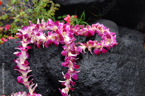 Lei on Black Stone